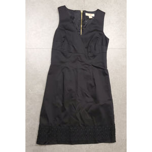 Michael Kors Black Business Classy Dress Gold Zipper Size 4